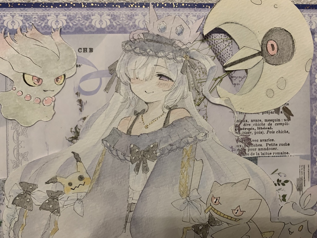 夏目アンアン 手描きイラスト