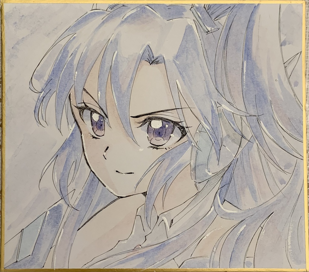 戦姫絶唱シンフォギア 風鳴翼 イラスト色紙