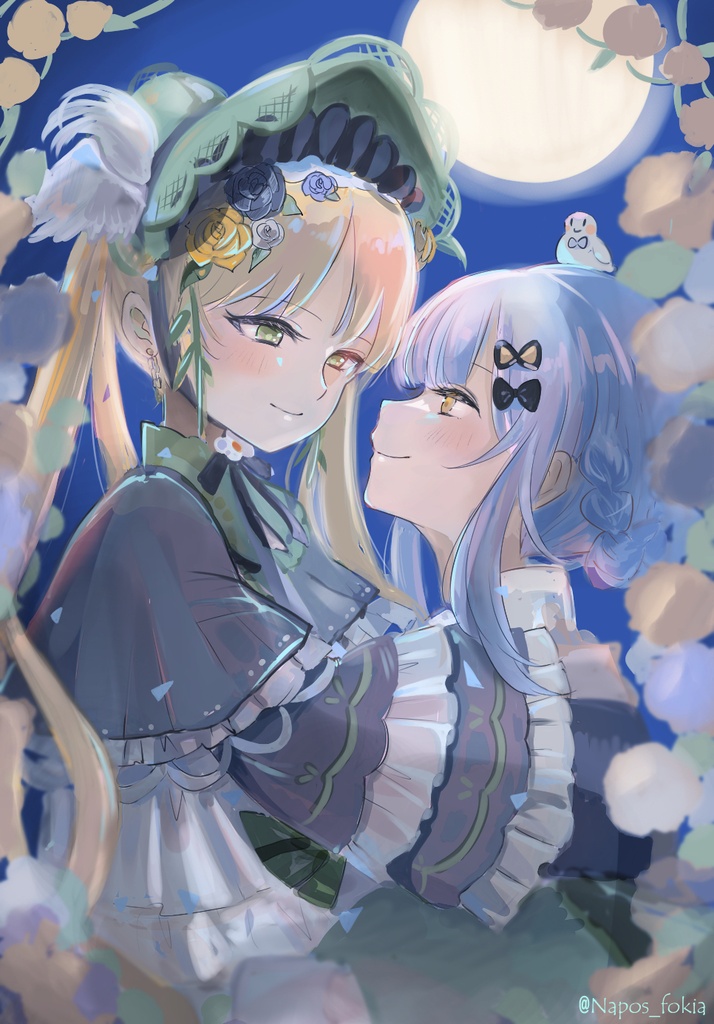 魔法少女ノ魔女裁判　シェリハンイラストポストカード（夜）