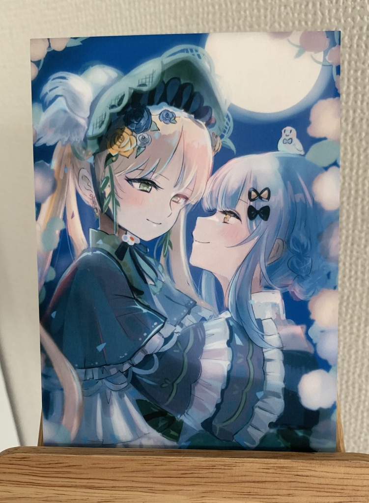 魔法少女ノ魔女裁判 シェリハンイラストポストカード(夜)
