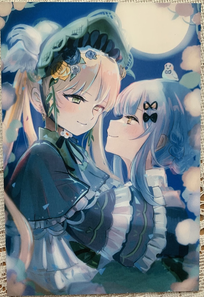 魔法少女ノ魔女裁判 シェリハンイラストポストカード(夜)