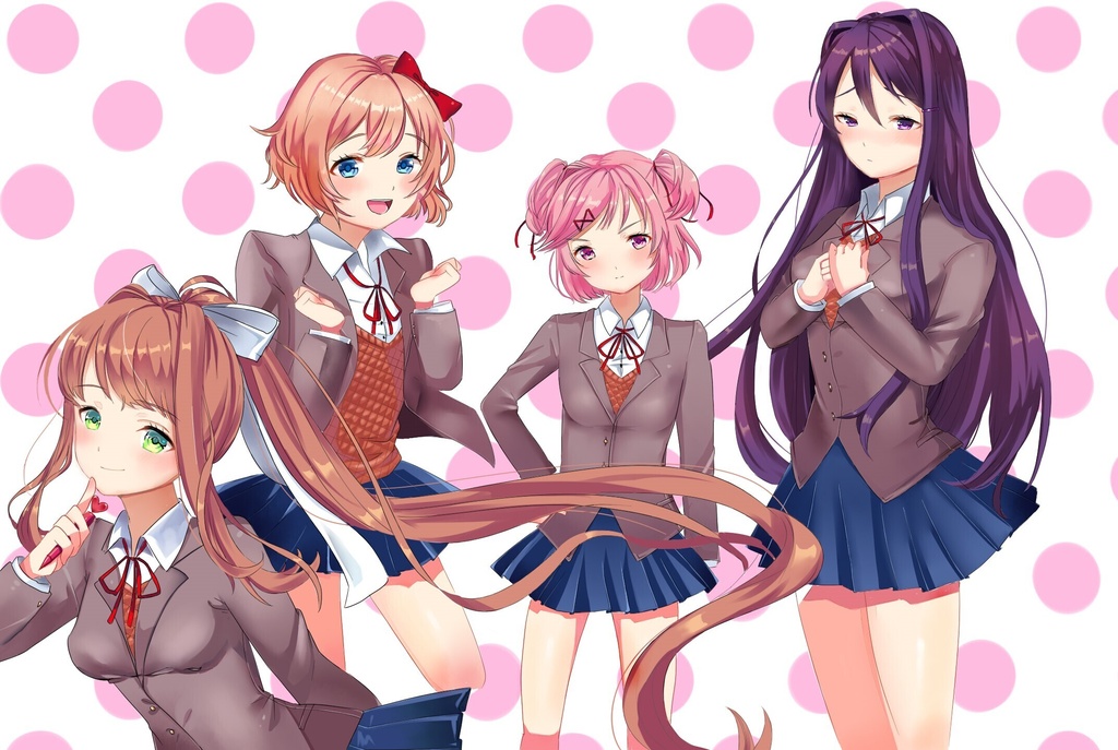 ドキドキ文芸部 イラストポストカード