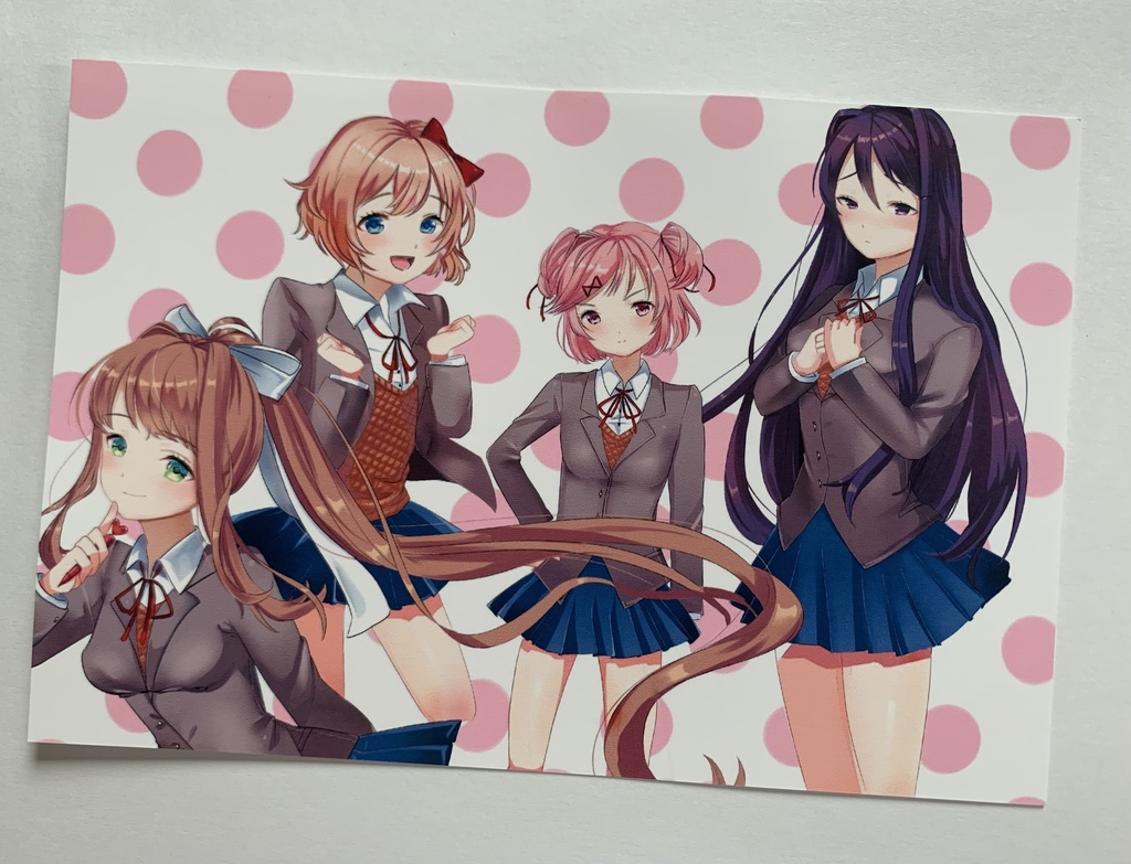 ドキドキ文芸部 イラストポストカード