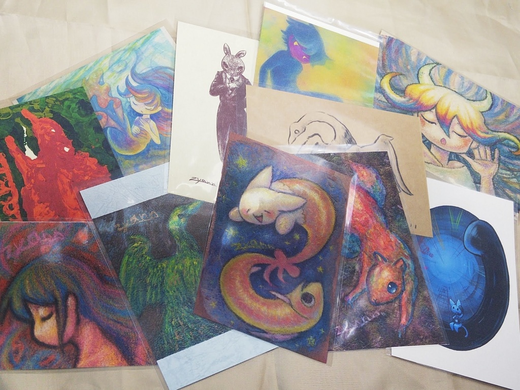 ポストカード10連ガチャ