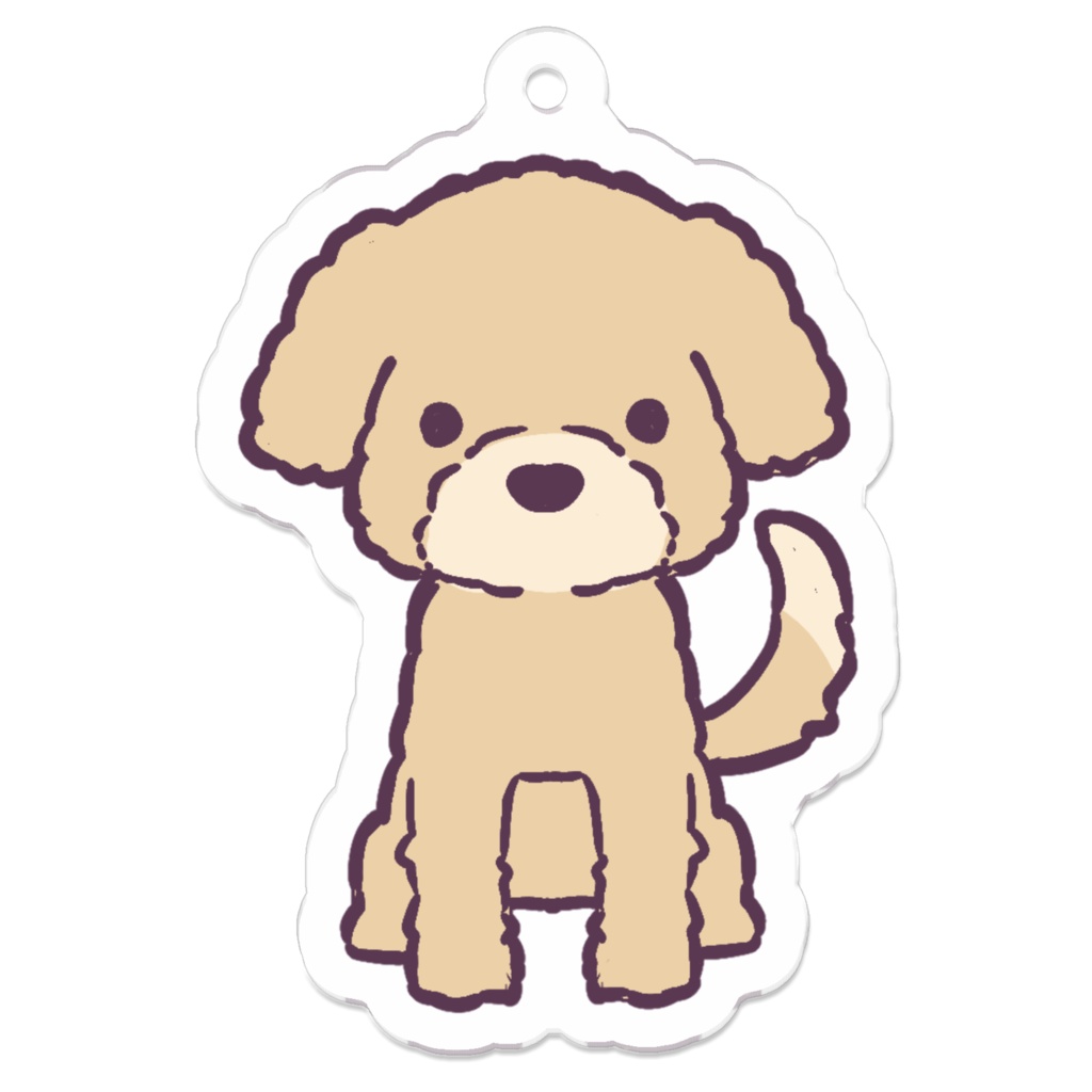 【うちのワンコ】イブアクリルキーホルダー