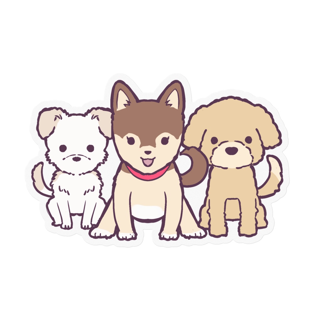 うちのワンコステッカー