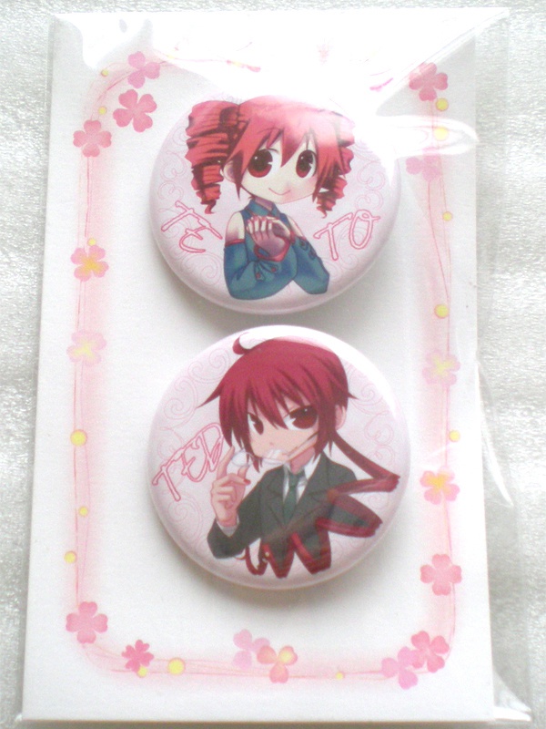 【頒布終了】缶バッチ【重音テト&重音テッド】/8種