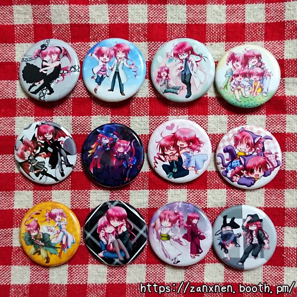 コスプレ缶バッチ【テトテッド他】/3種