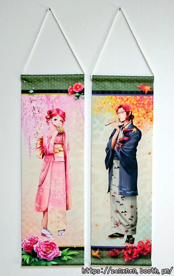 掛け軸風ミニタペストリー【重音テト&重音テッド】/2種