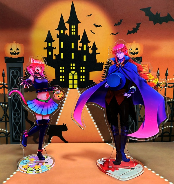 ミニタペストリー・アクリルスタンド ~HALLOWEEN~【重音テト&重音テッド】/2種