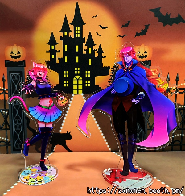 ミニタペストリー・アクリルスタンド ~HALLOWEEN~【重音テト&重音テッド】/2種