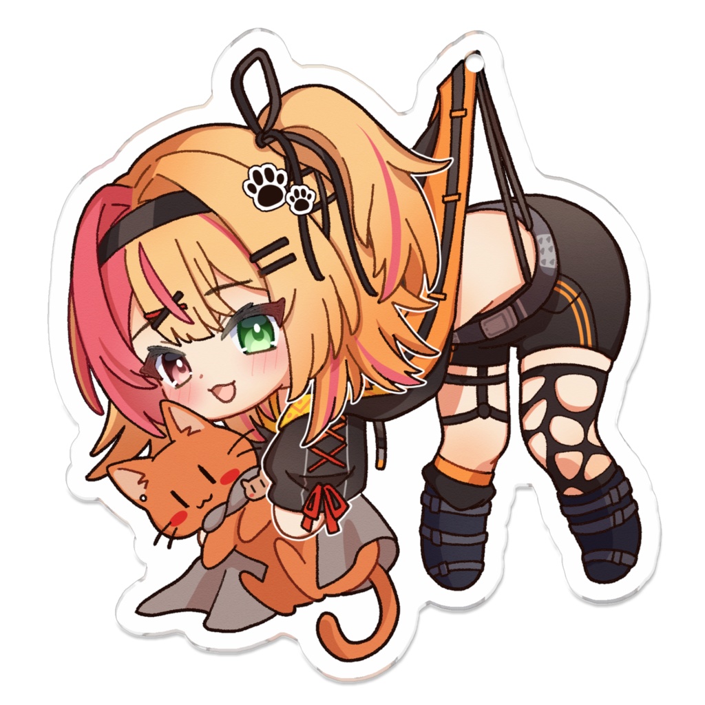 【5周年記念グッズ】吊り下げ夏凪とら アクリルキーホルダー