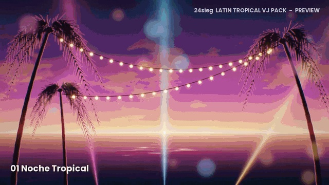 LATIN TROPICAL|VJループ素材10本パック(HAP+MP4/1080p/120 BPM)