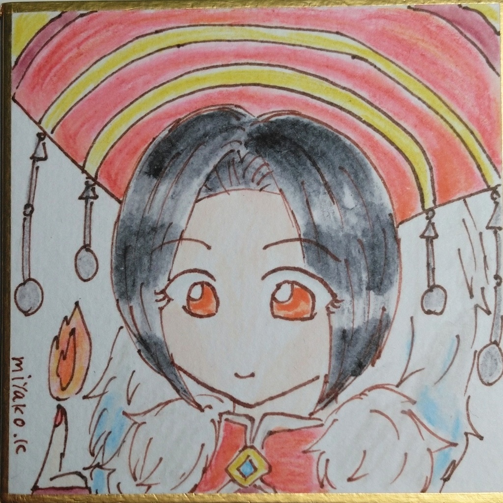 リベサガ色紙(エメラルド)