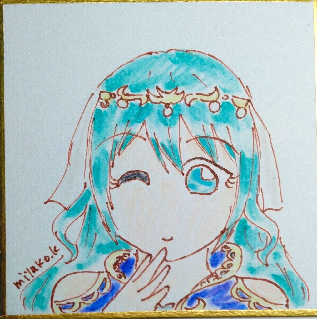 リベサガ色紙(リコリス)