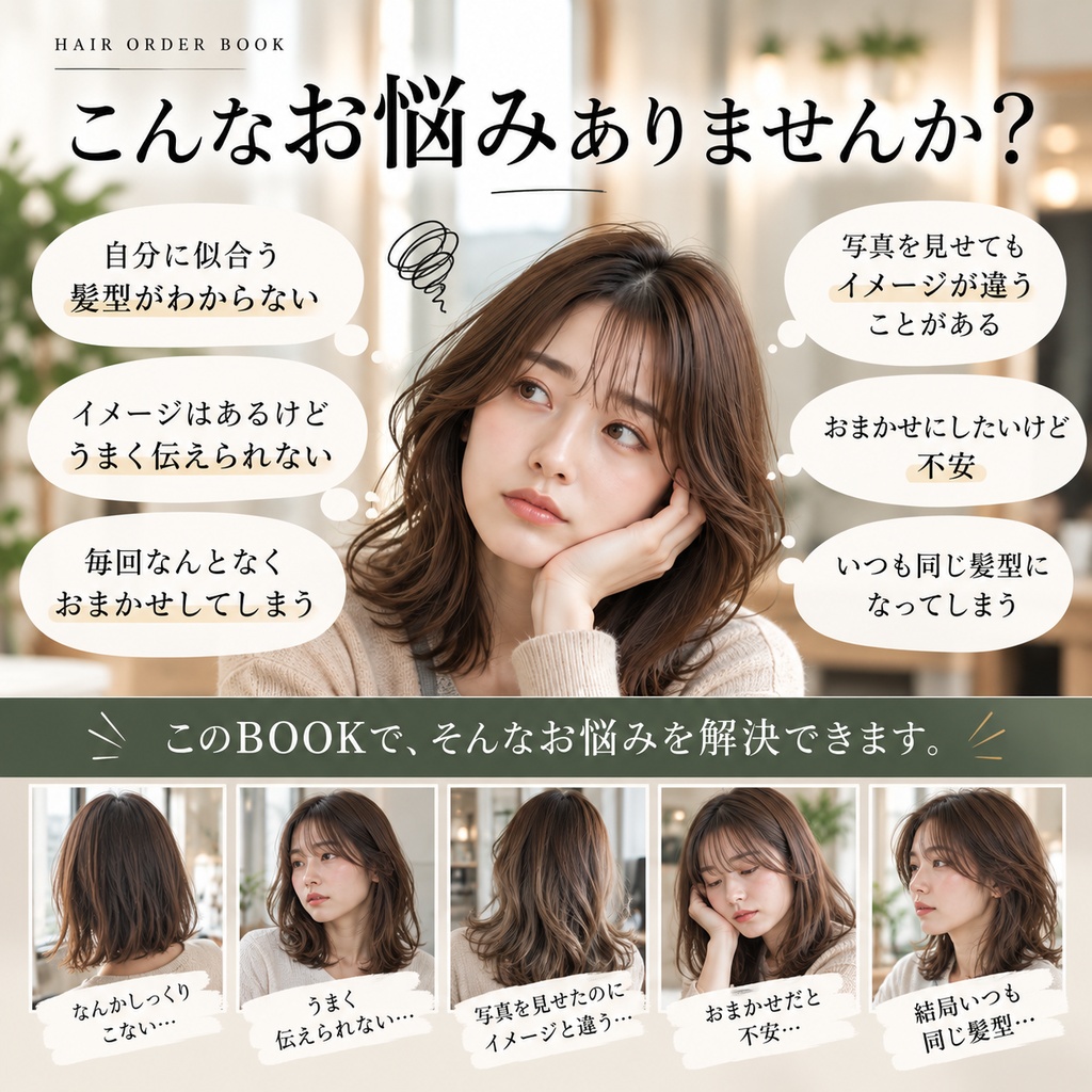 美容室で失敗しない ヘアオーダーのつくり方|美容師歴20年が作ったHAIR ORDER BOOK