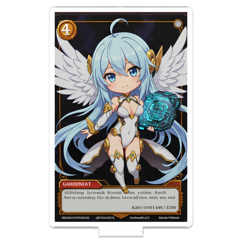 No.0000 銀髪姫 トレーディングカード風 アクスタ