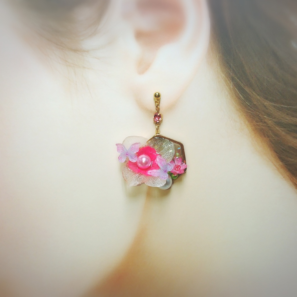 【鬼滅】栗花落カナヲ イメージ アクセサリー ピアス