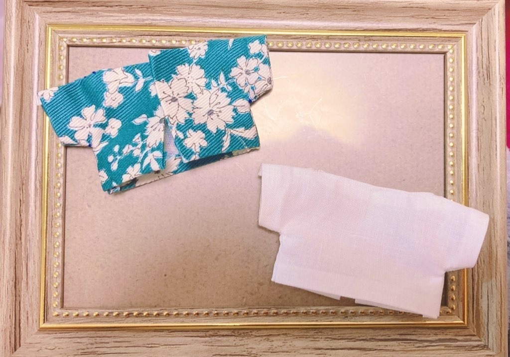 12cmぬい用 🌸花柄ジャケットコーデ🌸