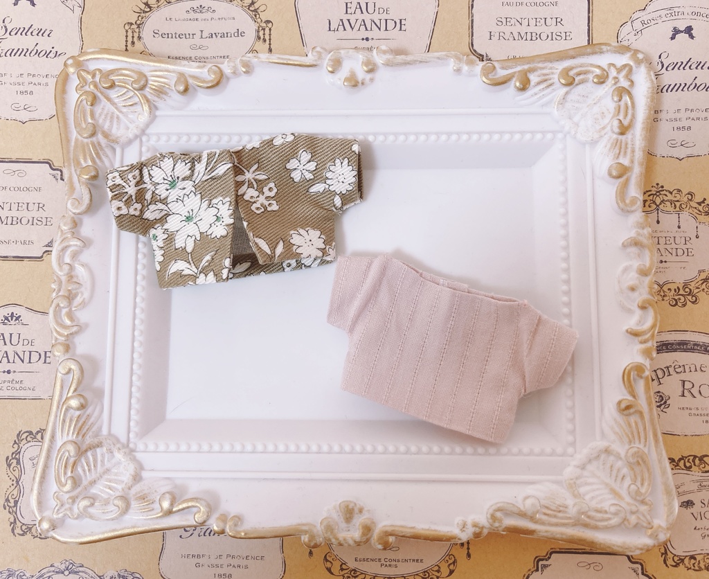 12cmぬい用 🌸花柄ジャケットコーデ🌸