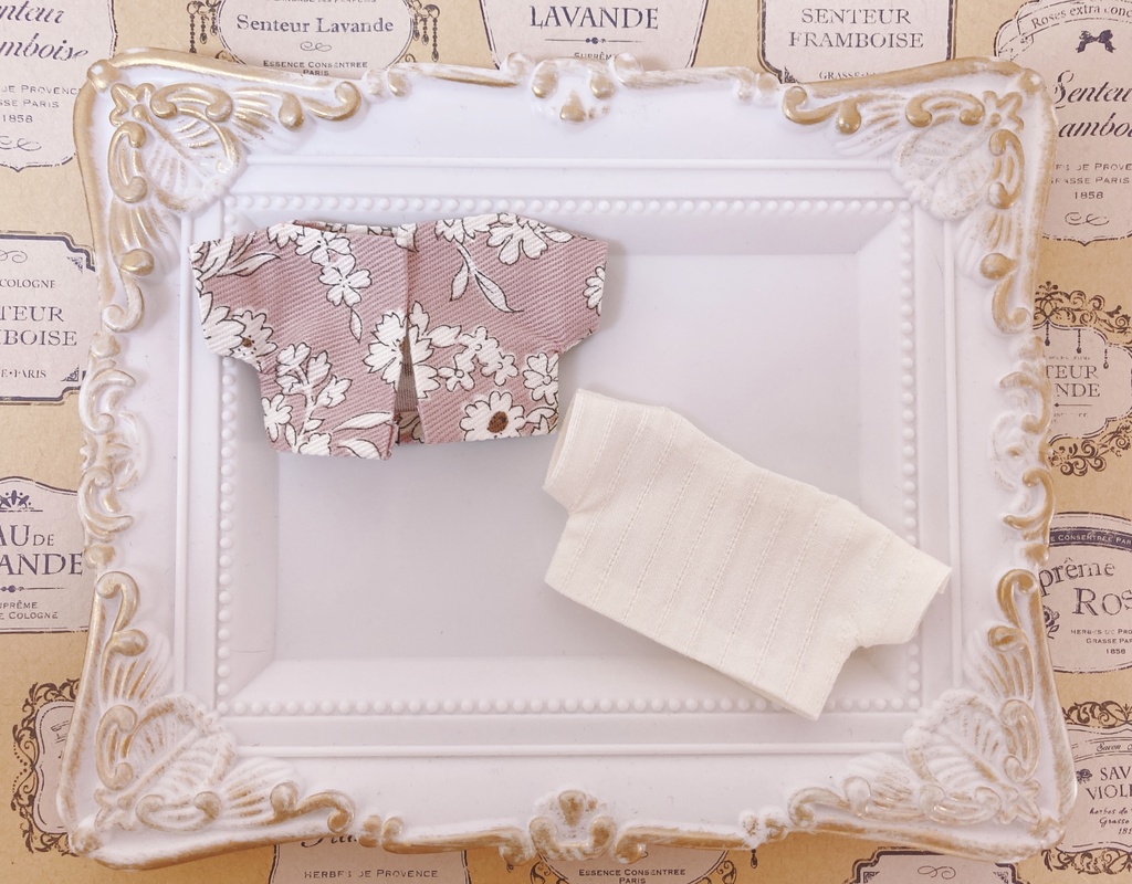 12cmぬい用 🌸花柄ジャケットコーデ🌸