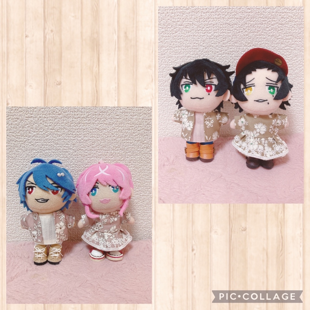 12cmぬい用 🌸花柄ワンピース