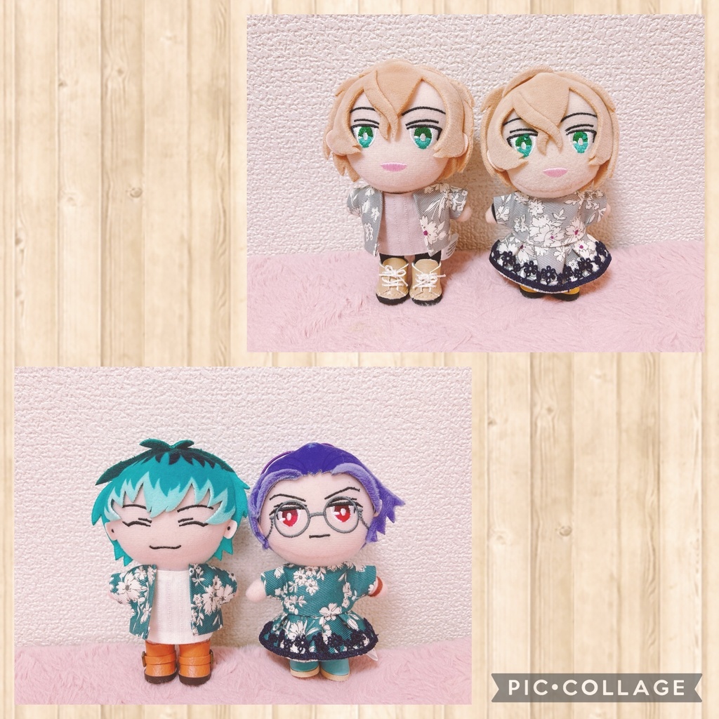 12cmぬい用 🌸花柄ワンピース