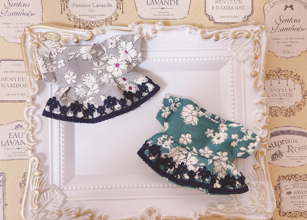 12cmぬい用 🌸花柄ワンピース