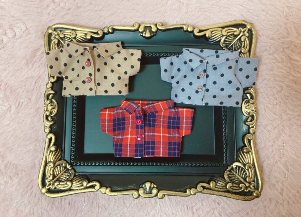 12cm用 柄シャツ👔