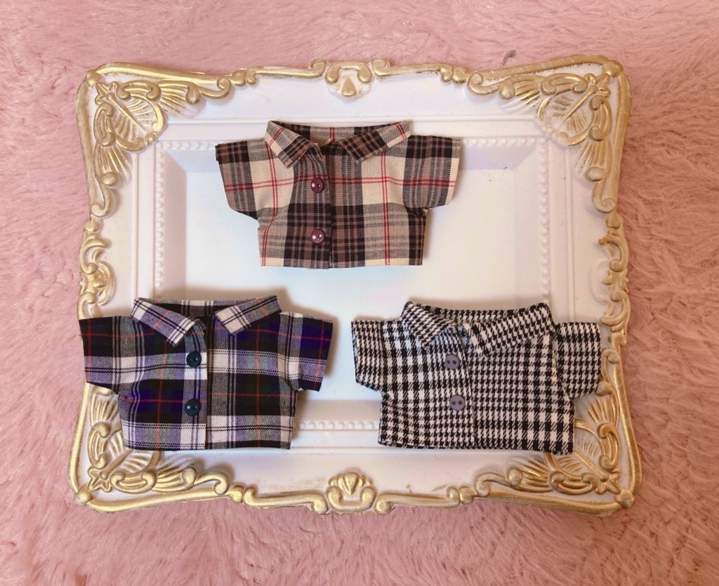 12cm用 柄シャツ👔