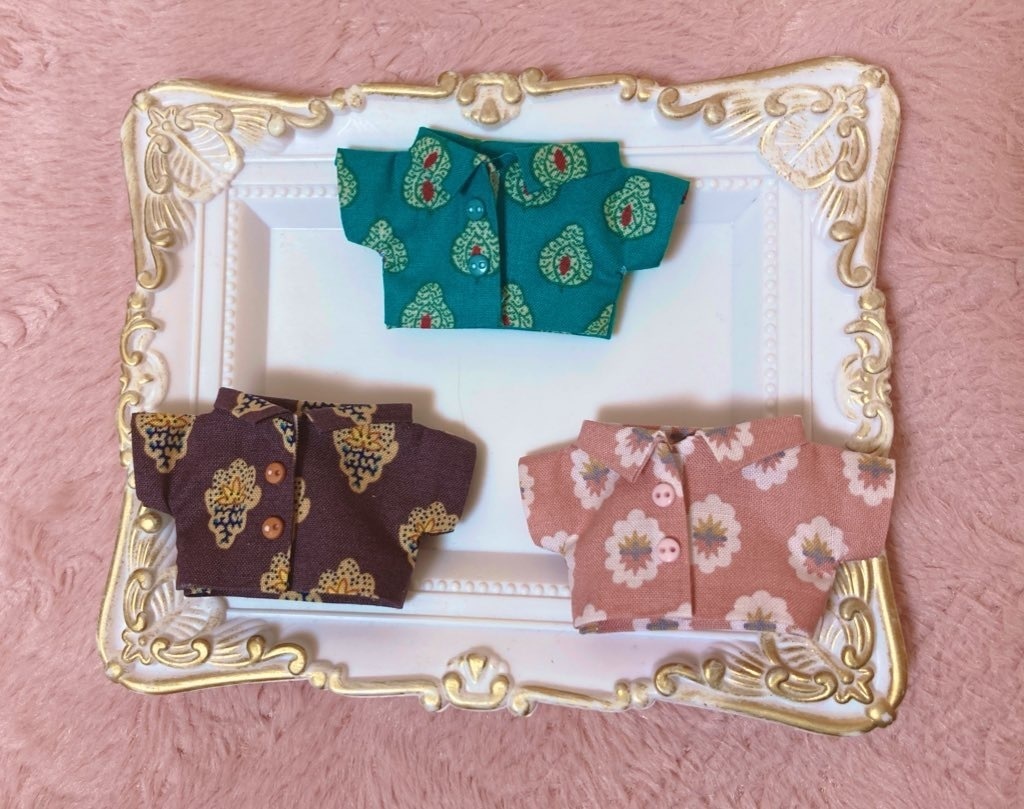 12cm用 柄シャツ👔