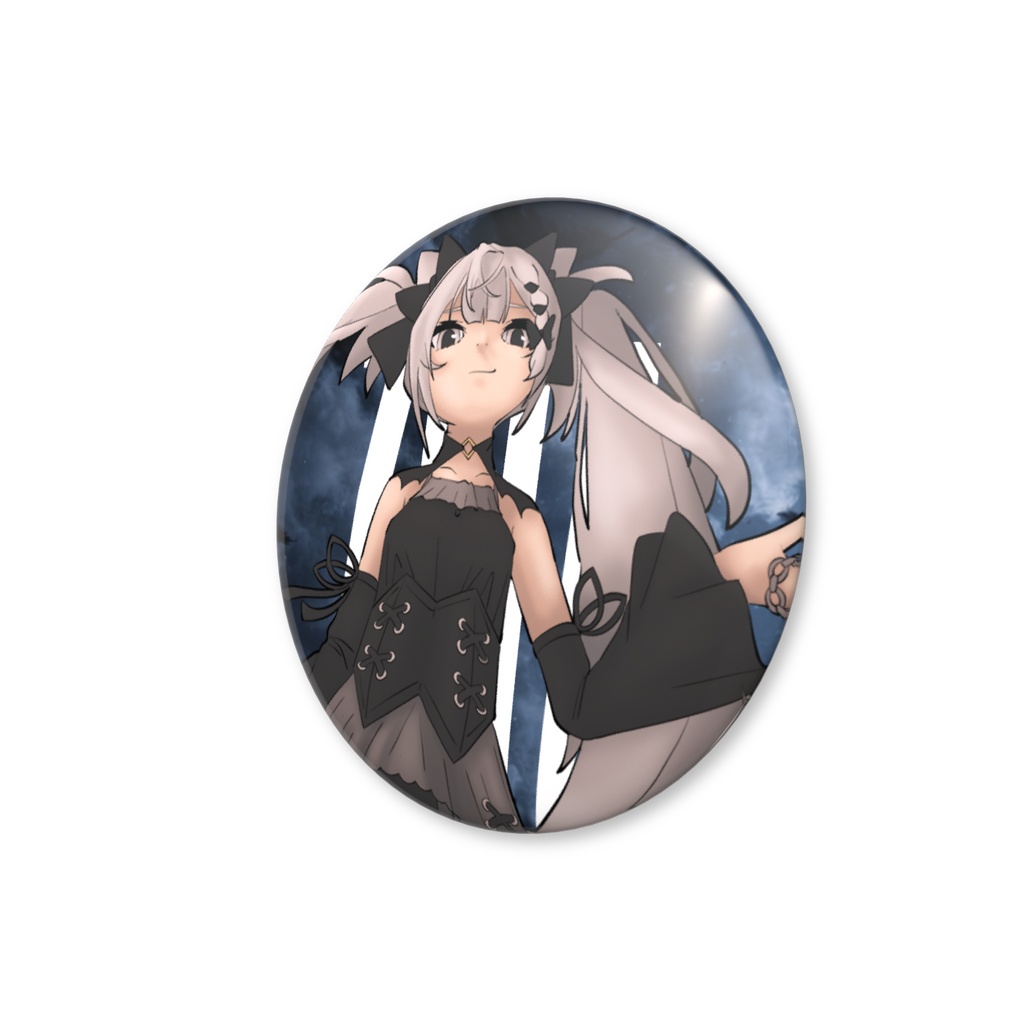 <<非公式>> ベスティア・ゼータ - ナイト・エージェント(缶バッジ) // (Unofficial) Vestia Zeta - Night Agent (Can Badge)