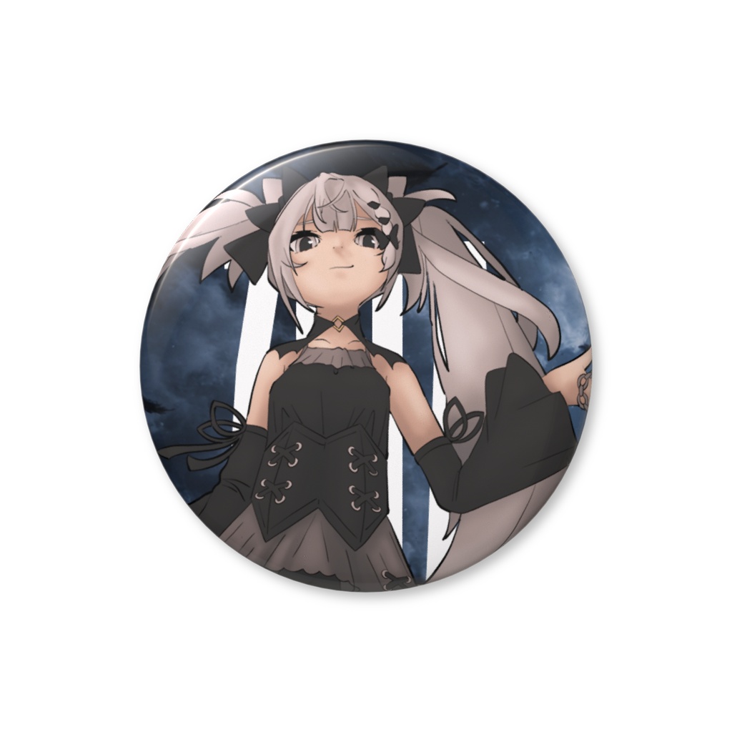 <<非公式>> ベスティア・ゼータ - ナイト・エージェント（缶バッジ） // (Unofficial) Vestia Zeta - Night Agent (Can Badge)