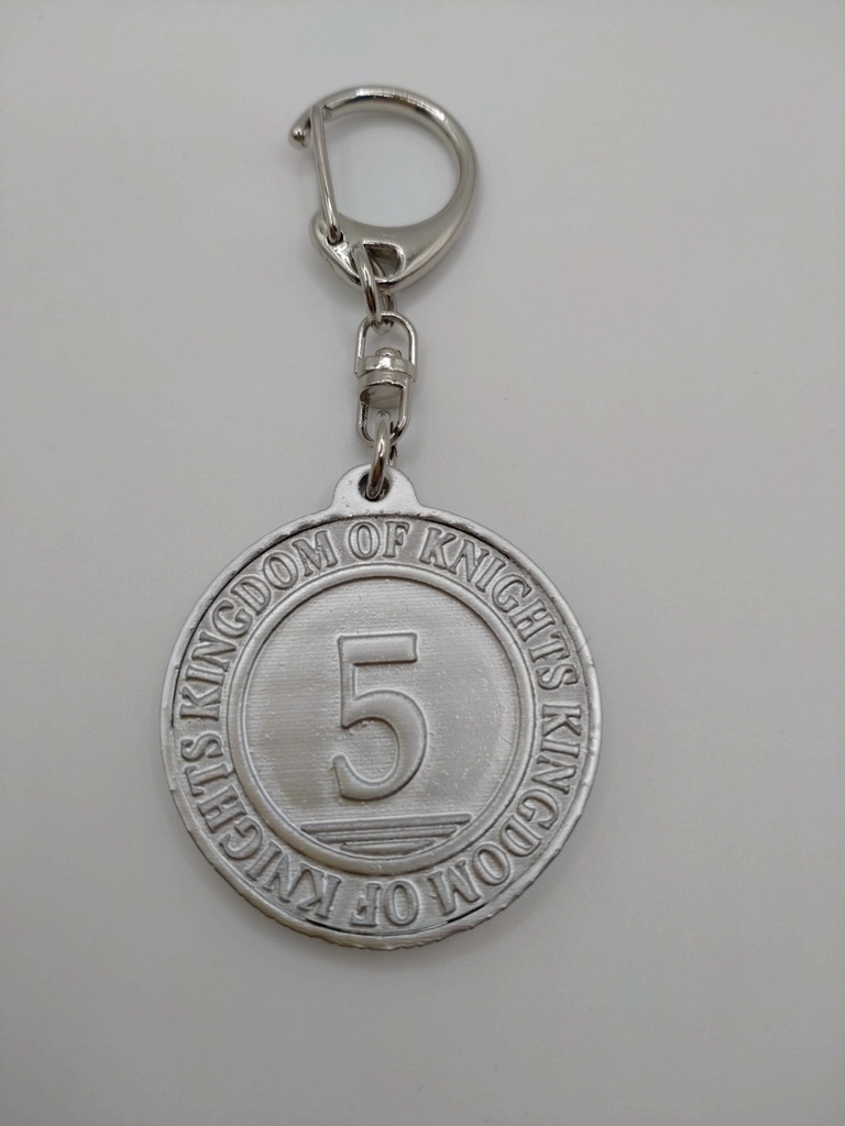 空想の国の銀貨キーホルダー