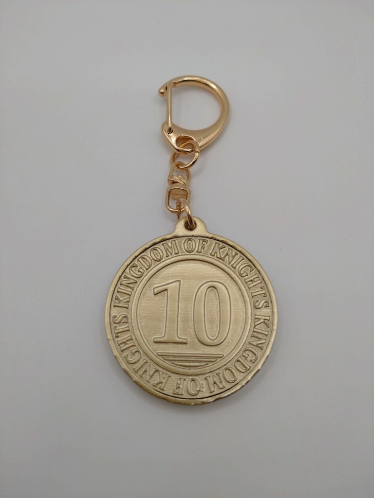 空想の国の金貨キーホルダー