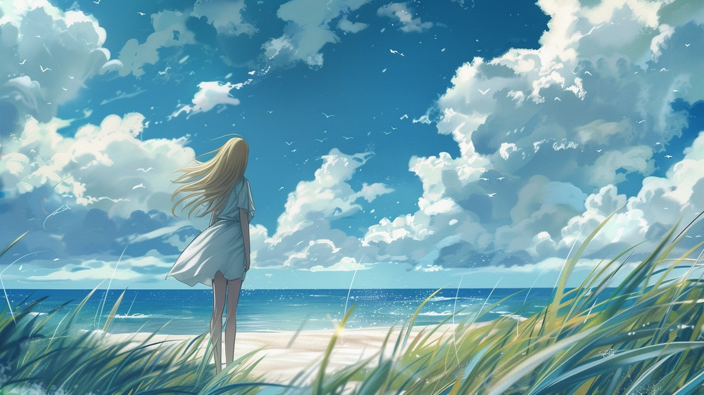 フリーBGM「夏空」　夏の海辺で聴きたいソロピアノ曲 （MP3,m4a,WAV)