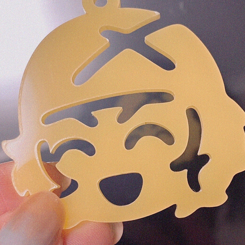 光る道流アクキー