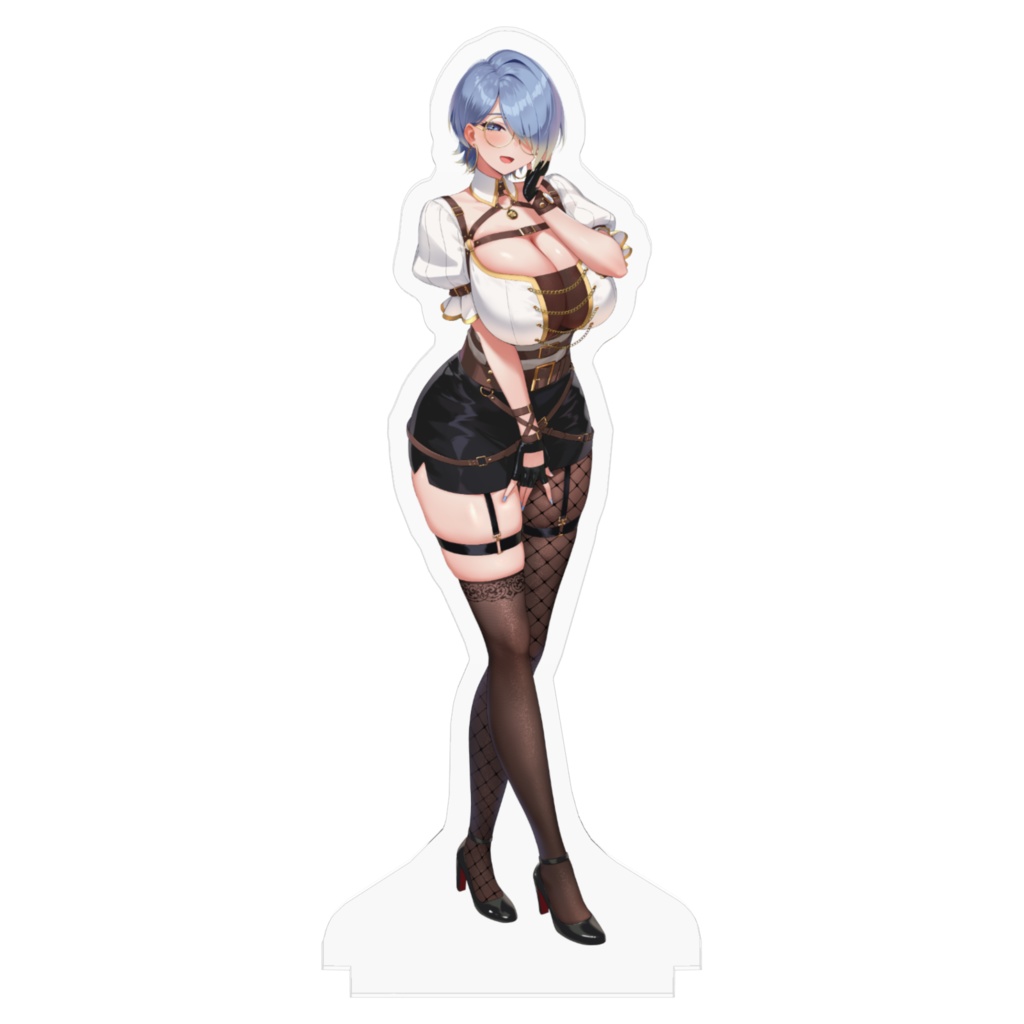 【海雲みつる】通常衣装アクリルフィギュア-100x100 (mm)