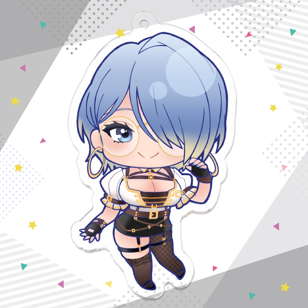 【海雲みつる】通常衣装アクリルキーホルダー-70x70 (mm)