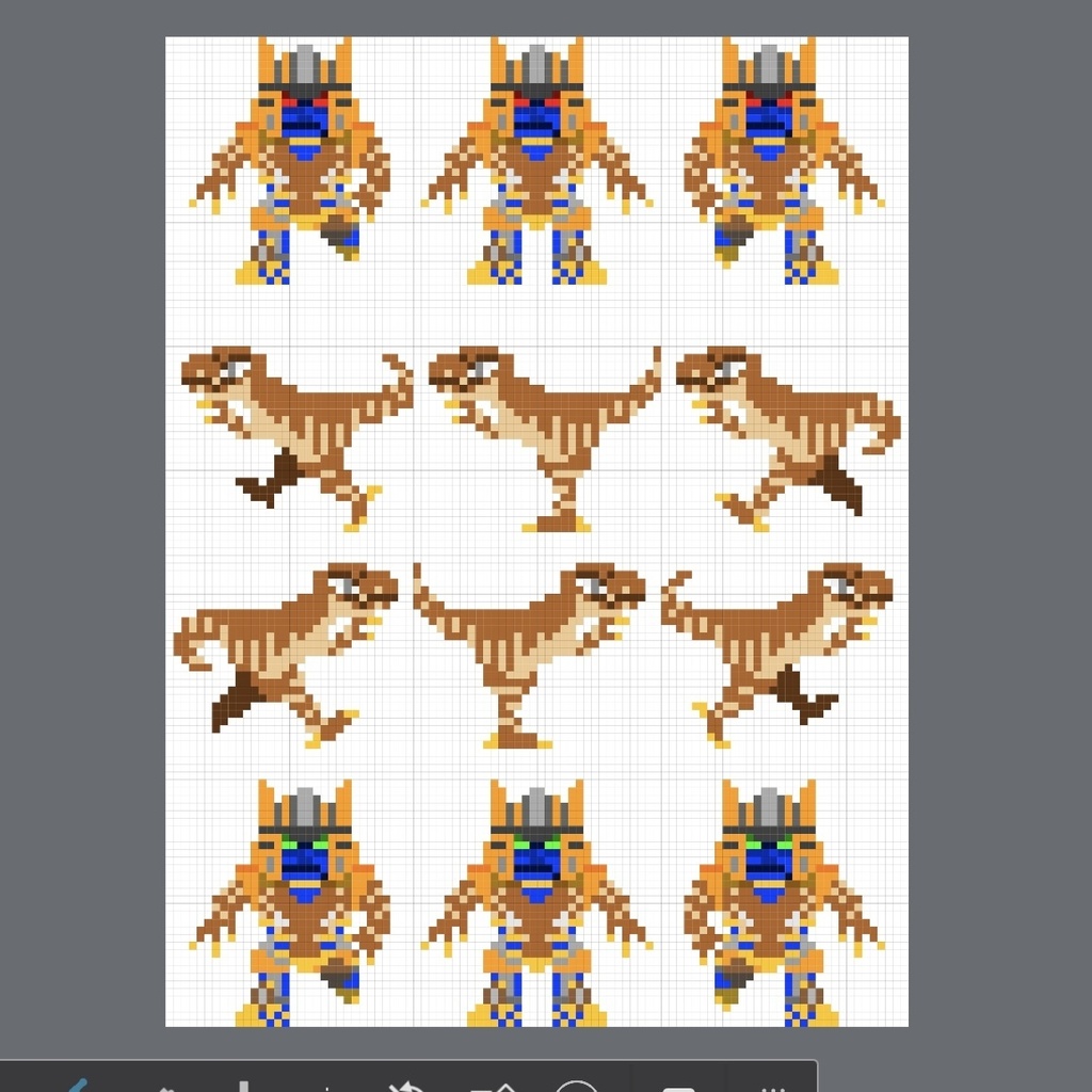 【ピクスクアバター】ダーダ恐竜