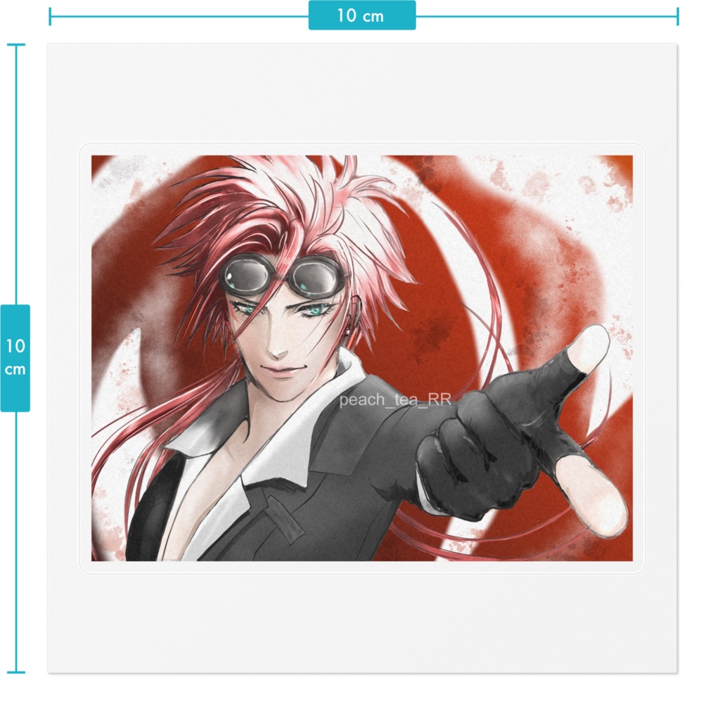 挑発レノ クリアステッカー