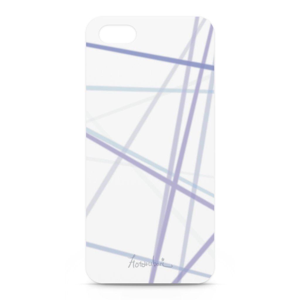 大人シンプルなパープルラインのiPhoneケース