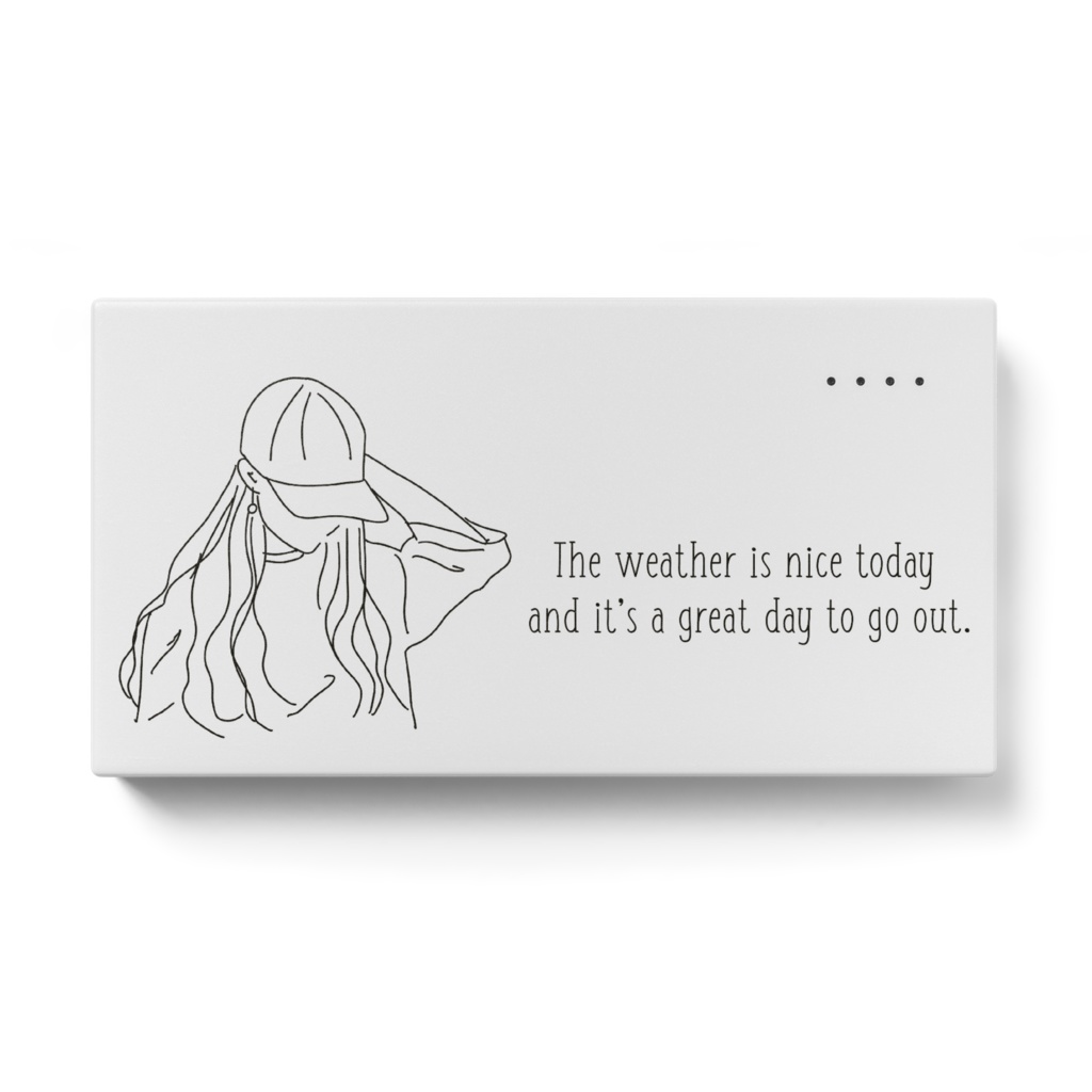 モバイルバッテリー　キャップgirl