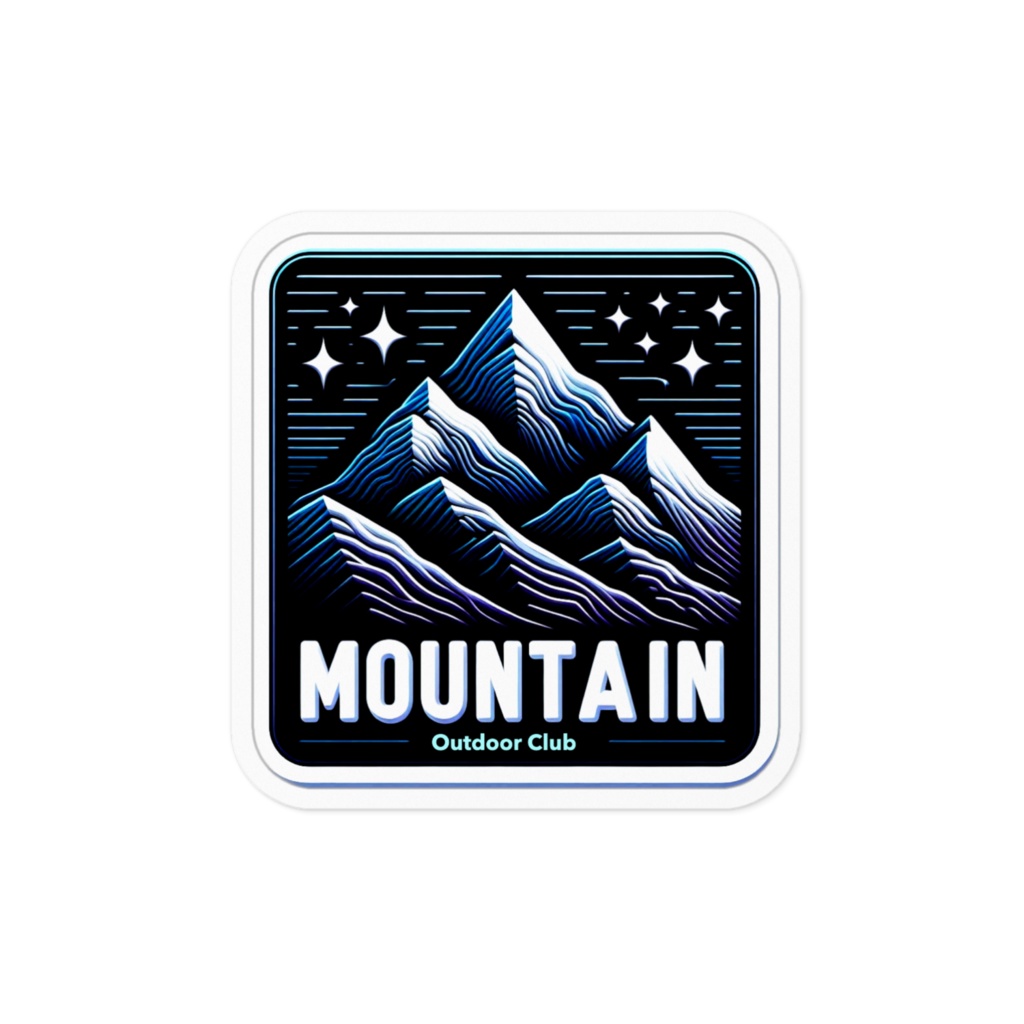 ステッカー【アウトドア系】「mountain」