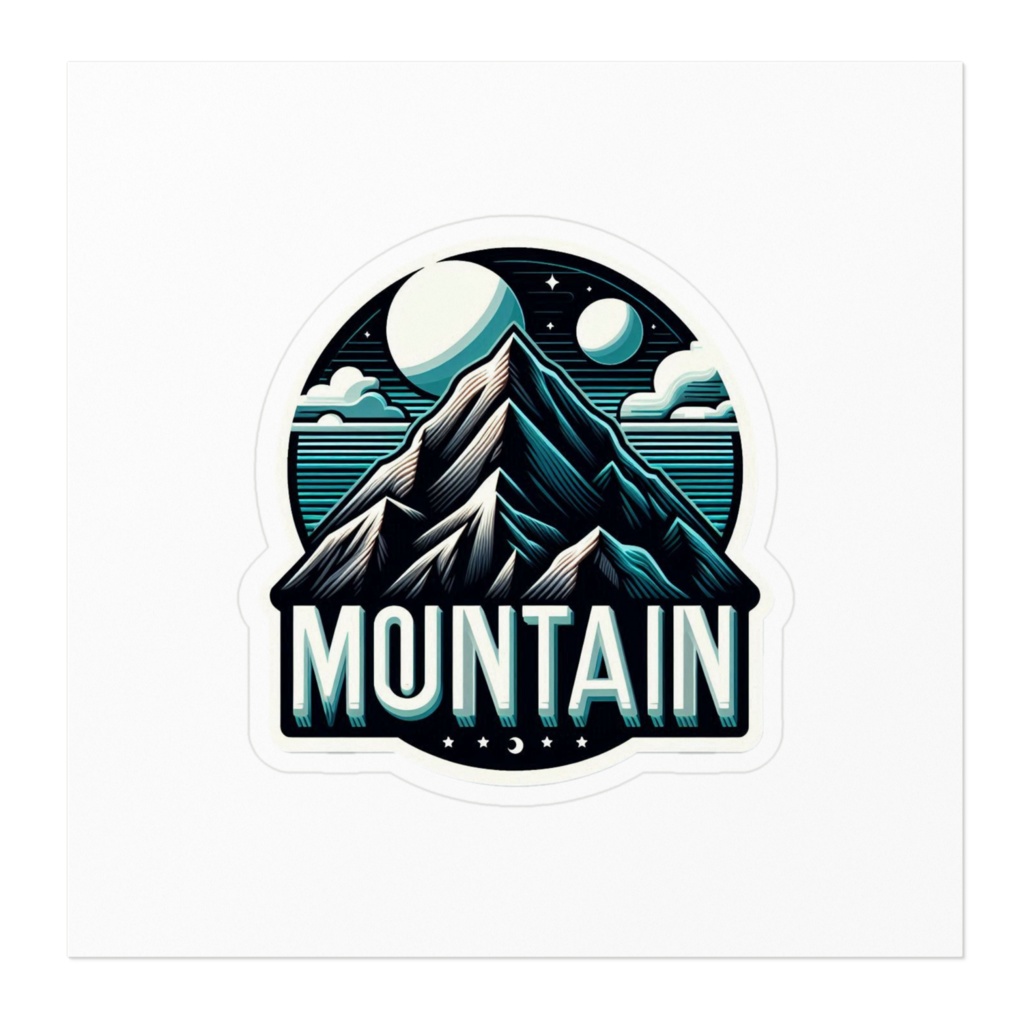 ステッカー【アウトドア系】「 mountain