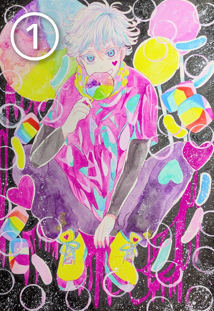 創作男子イラスト ①〜⑪