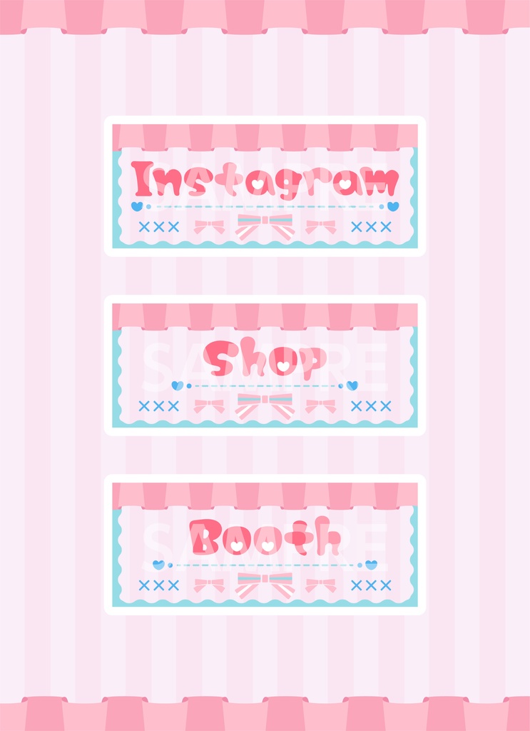 フリフリメイドさん風のTwich用バナー