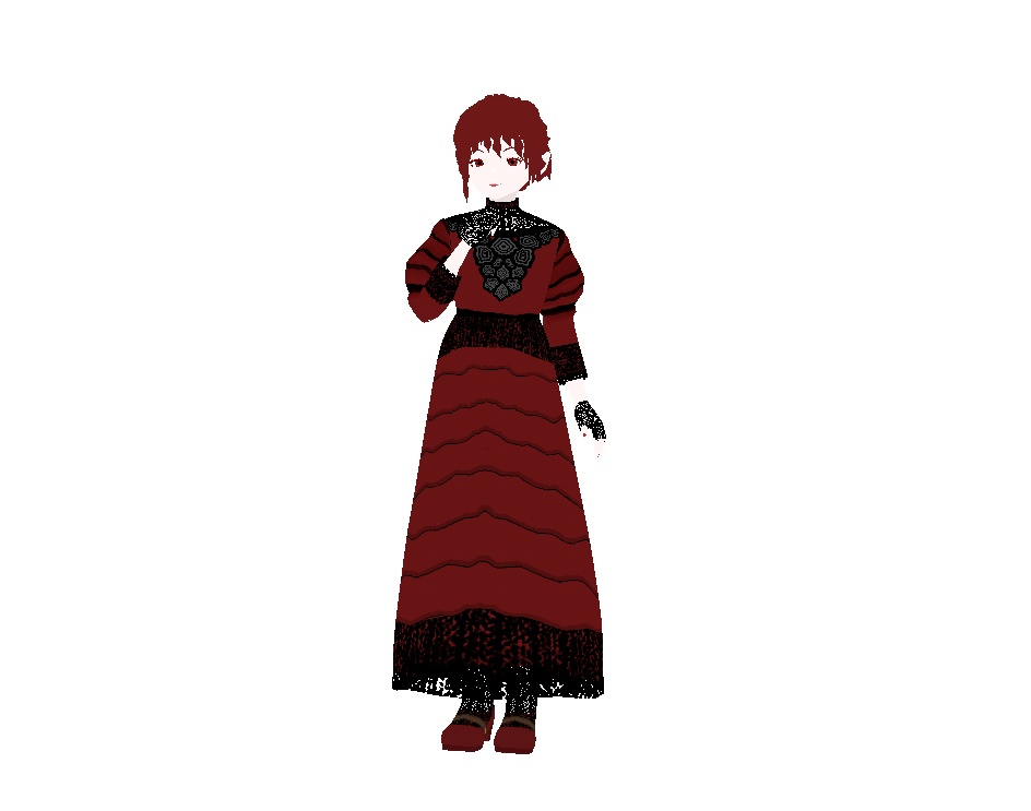Victorian-Inspired Vampiress Vroid Model