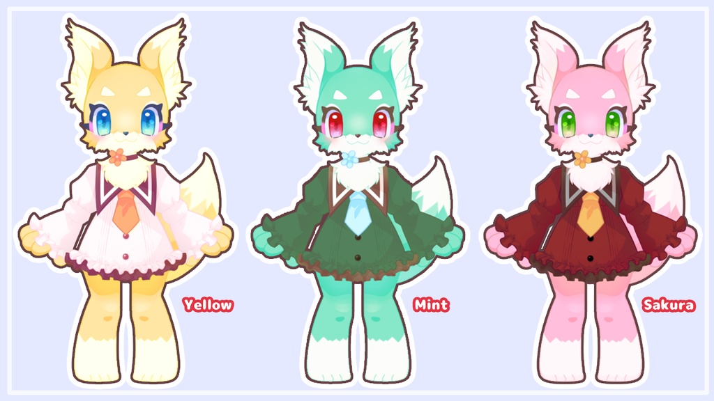 【汎用Live2Dモデル】キツネちゃん【VTS/prpr対応】