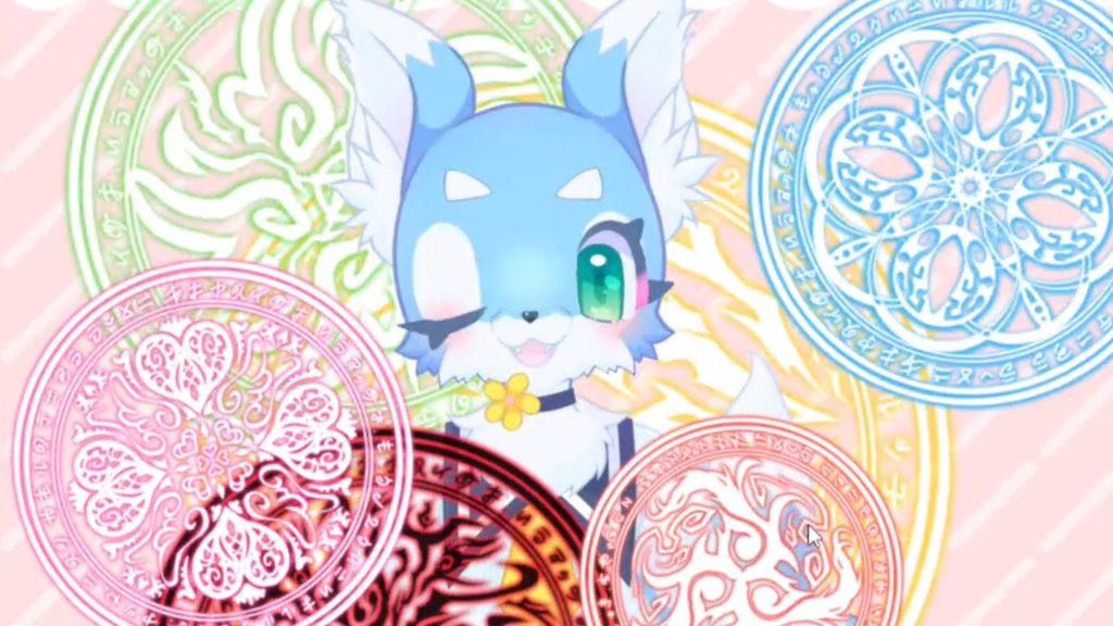 【汎用アイテム】くるくるまわる魔法陣【VTS対応】